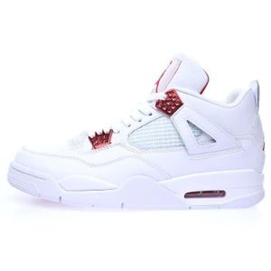 Jordan 4 sale retro blanche rouge