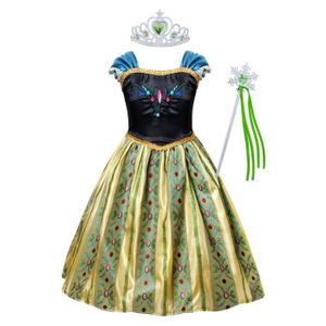 Adulte Femme la Reine des Neiges Anna Déguisement Cosplay Fête Robe Costume  6-18