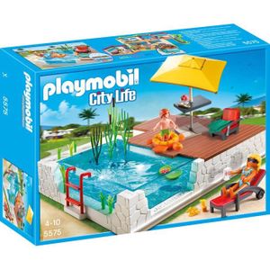 UNIVERS MINIATURE Playmobil City Life - Piscine avec Terrasse - 5575