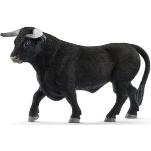 FIGURINE - PERSONNAGE Figurine Taureau noir - SCHLEICH - 13875 - Farm Wo