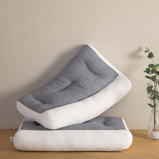 FOSSFLAKES Nordic Sleep – Oreiller Ergonomique Pour Dormeurs Latéraux 50x70cm, Confort Cervical Premium