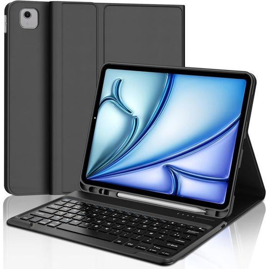 Clavier pour iPad Air 13 Pouces M2 2024/M3 2025 avec Pavé Tactile