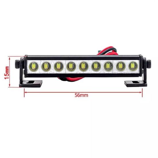 Barre lumineuse à DEL RC, lampe 36 LED, 150 mm, barre lumineuse de toit Barre lumineuse à DEL RC, lampe 36 LED, 150 mm, barre lumineuse de toit