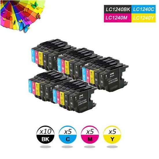 Teng LC1280XL Cartucce Di Inchiostro Per Brother LC1240 LC1280 Per Brother MFC-J280W MFC-J425W MFC-J5910DW MFC-J625DW MFC-J6510DW MFC-J6710DW MFC-J6910DW Brother DCP-J5252525 W DCP-J7 25DW DCP-J925DW - Foto 2
