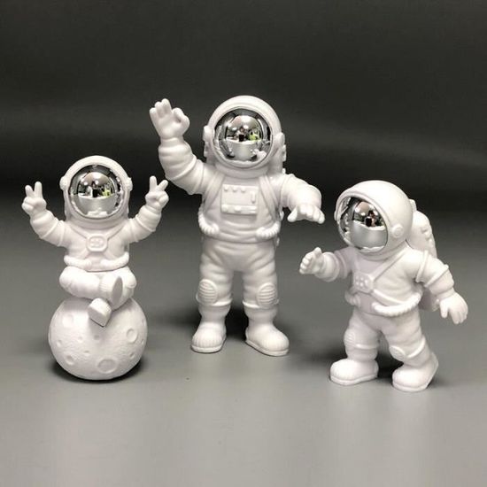 Support Téléphone Astronaute Mignon - Figurine Résine Décoration Bureau, Charge Et Vision Optimale