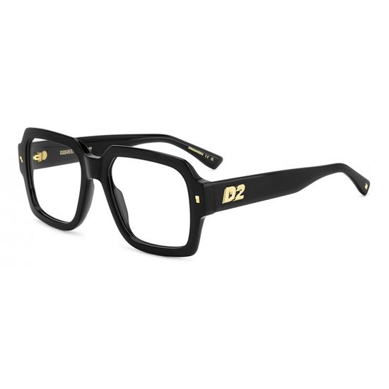 Lunettes De Vue Dsquared2 D2 0113 – Monture Noire 58/12/145 – Homme, Neuves Avec étiquettes