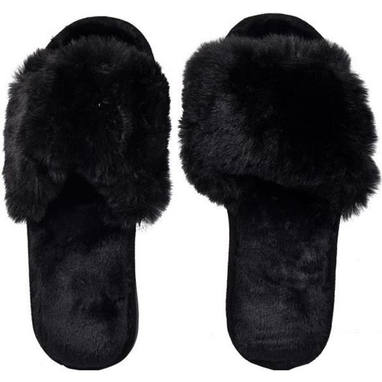 Pantoufle 2025 moumoute femme
