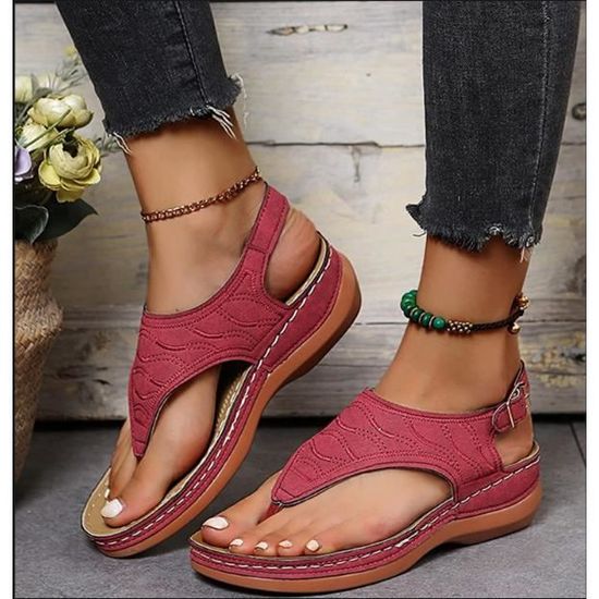 Sandales Orthopédiques Femme Soutien Voûte Plantaire Confort