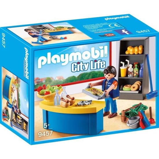 PLAYMOBIL - 9457 - City Life - Surveillant avec boutique - Cdiscount ...