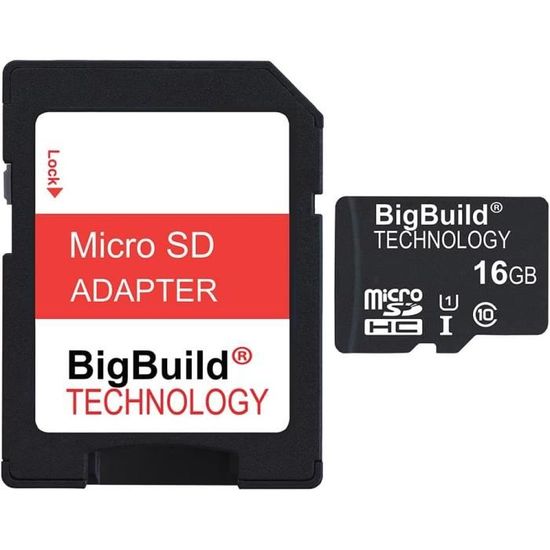 Ultra Rapide Classe 10 De 16Gb 30MbS Pour Carte Mémoire Microsd Sdhc Pour Vtech Kidizoom Caméra