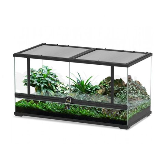 Terrarium Reptile Smart Line 88x45x45 Noir Terratlantis Caméléon