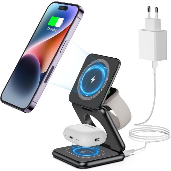 Support de chargeur sans fil 15W, pour iPhone 14 13 12 11 X XS MAX XR 8
