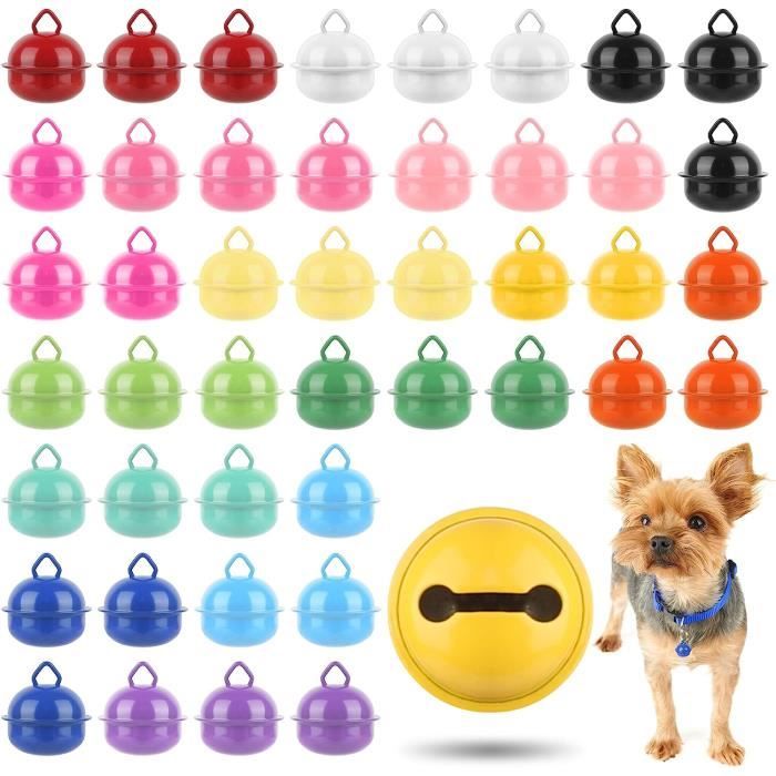 45pcs Coloré Tiny Bells 22mm Cloches en Métal Colorées pour Artisanat Décoration de Noël et DIY Porte-clés