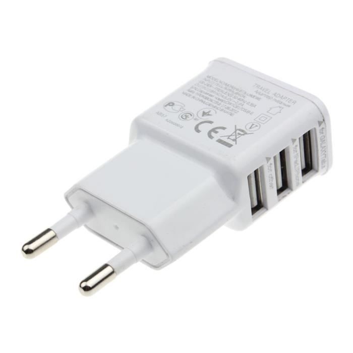 Voyage 5V 2A 3Ports UE adaptateur mural Chargeur AC USB pour Samsung#NYZ09058603