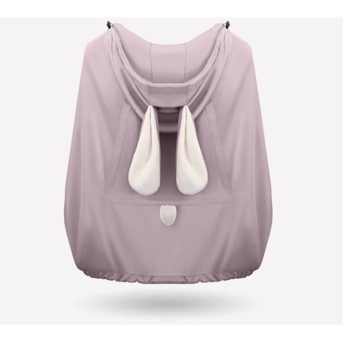 Housse de porte-bébé à capuche à l'épreuve du soleil (rose)