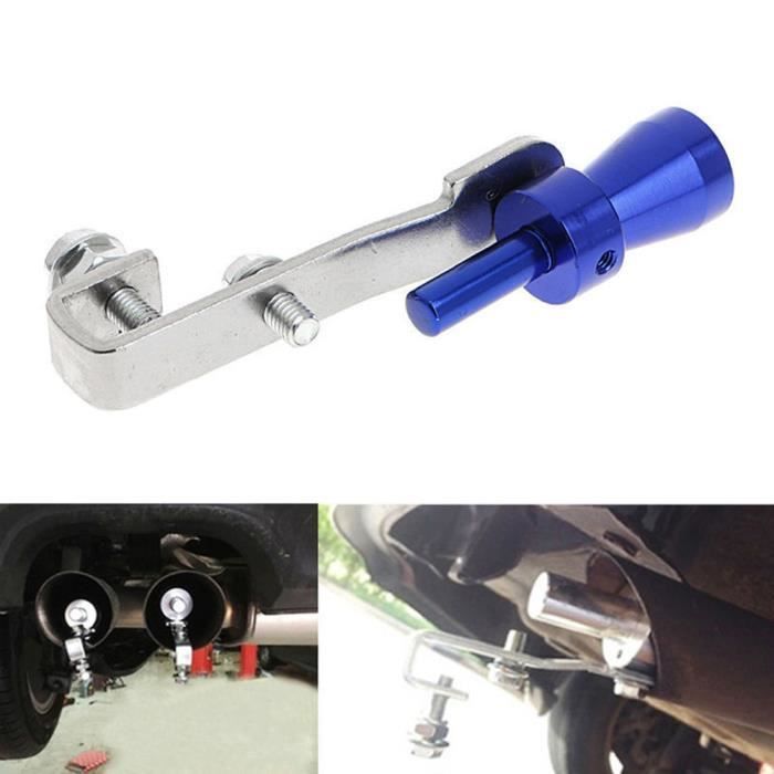 Silver Car Universal Turbo BOV Sifflet Simulator du tuyau d'échappement silencieux Nouveau OE 1374