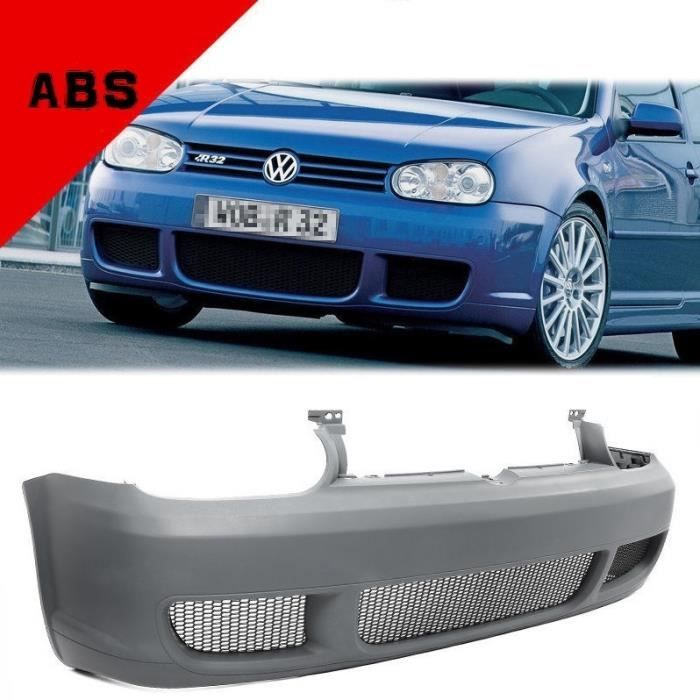PARECHOC PARE CHOC AVANT PREMIUM POUR VW GOLF 4 LOOK R32 - MATIERE ABS - GRILLES ABS