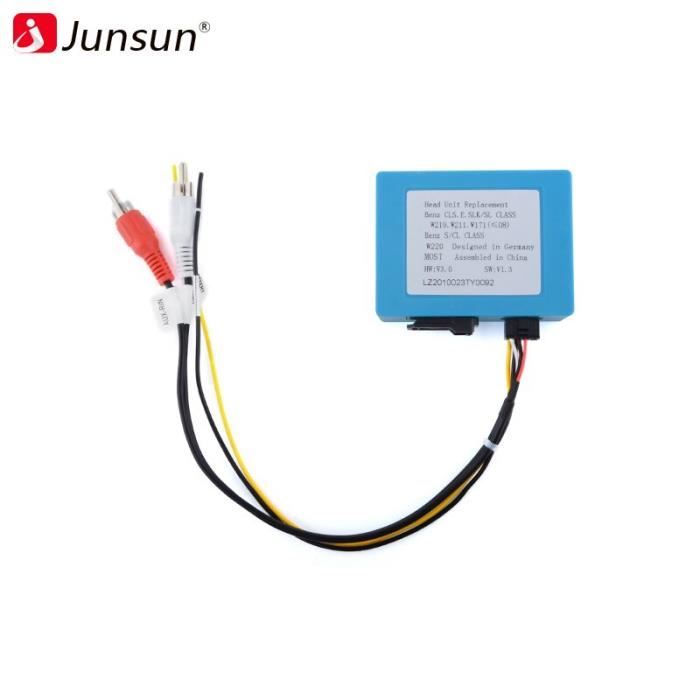 Junsun boîte de décodeur de Fiber optique de voiture, Radio stéréo pour Mercedes Benz CLS classe E W211 c Extension cord -WGHY1607