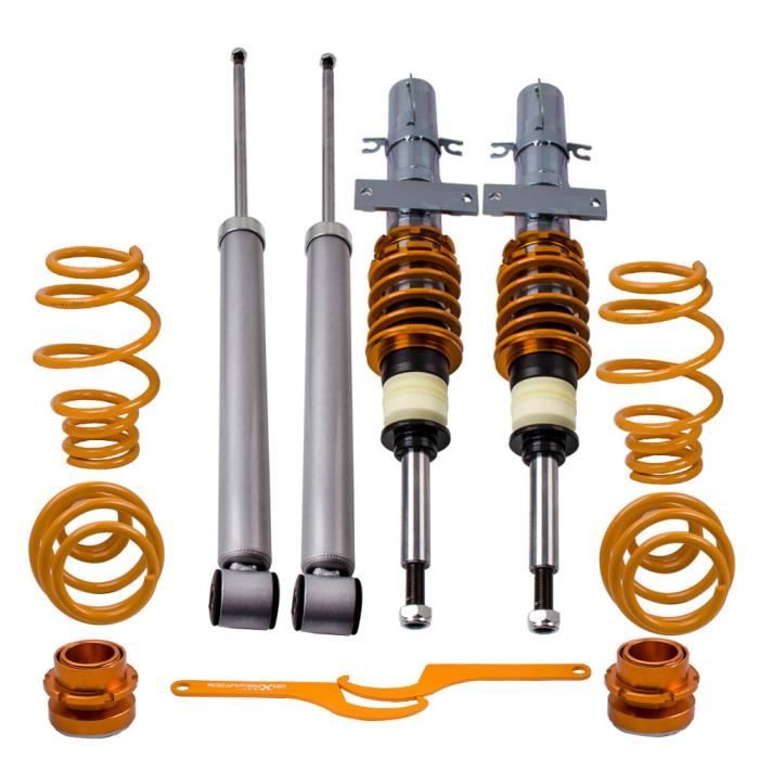 Amortisseur Combinés Filetés pour VW Polo 9N Seat Ibiza MK3 02-09 Réglable Suspension Shock
