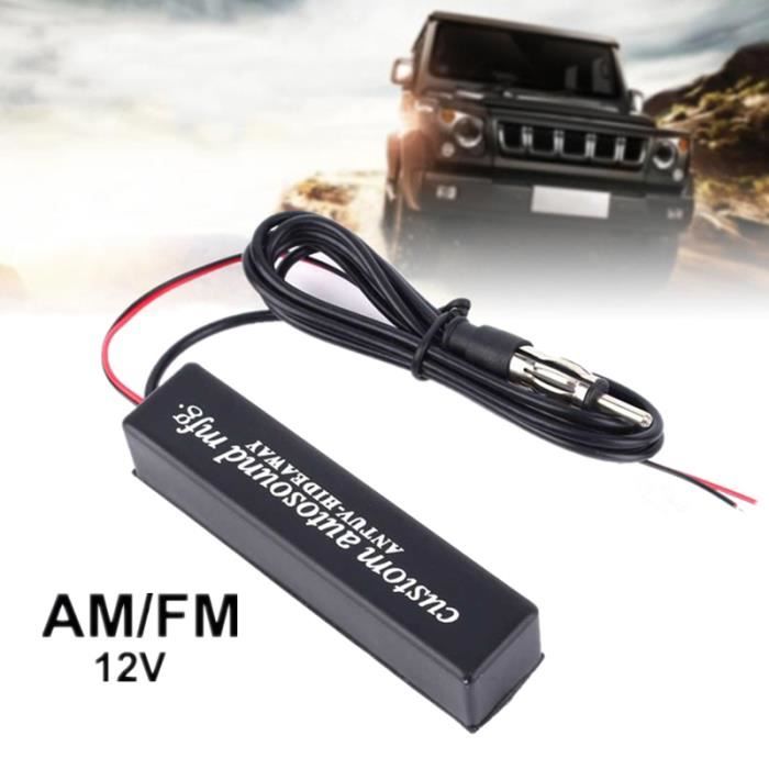 Amplificateur Radio d'Antenne Universel Réception de Signal d'Antenne de Radio de Voiture FM 12V -CYA