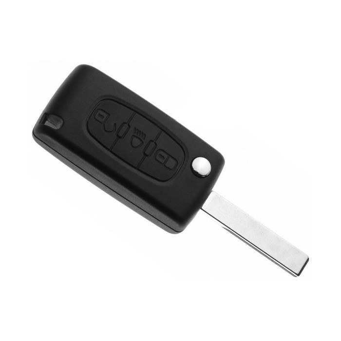 OBEST Coque clé télécommande plip pour Citroen C2 C3 C4 C5 C6 Picasso CE0536