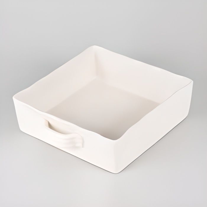 Plat à four carré 23x23 Gusto ivoire