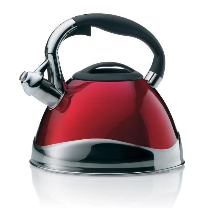 Bouilloire 3 L Inox Rouge