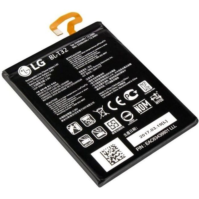 Batterie Originale d'origine LG G6 Standard [100% Original Officiel, Téléphone Non Inclus] BL-T32