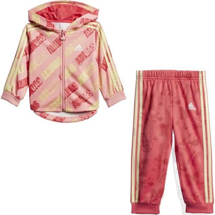Survêtement Adidas Shiny rose bebe