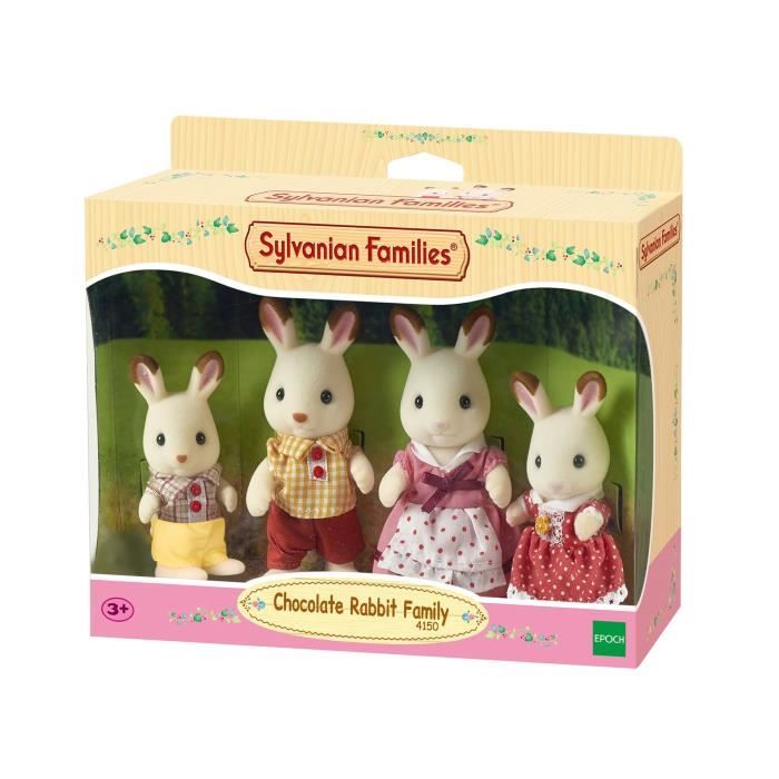 Sylvanian Families - Poupées et Accessoires - Famille Lapin Chocolat