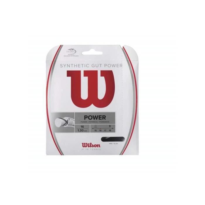 Cordage Wilson Synthetic gut power 16 - noir - 16G