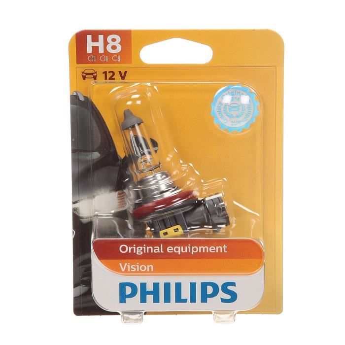 PHILIPS Lampe de phare Vision H8 - Sous blister - 12 V - 35 W