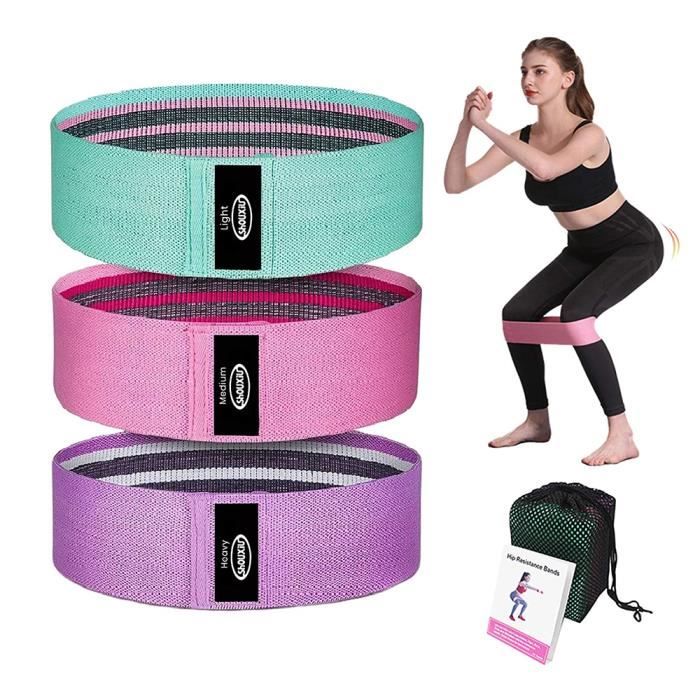 Bande Elastique musculation Élastique Fitness Femme Elastic band Sport Fitness Musculation pour Les Jambes Fesses Yoga Pilates