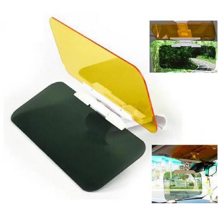 2 en 1 Miroir Verres Anti-éblouissement Vision de Jour et de Nuit Conduire Pare-Soleil Voiture Sécurité