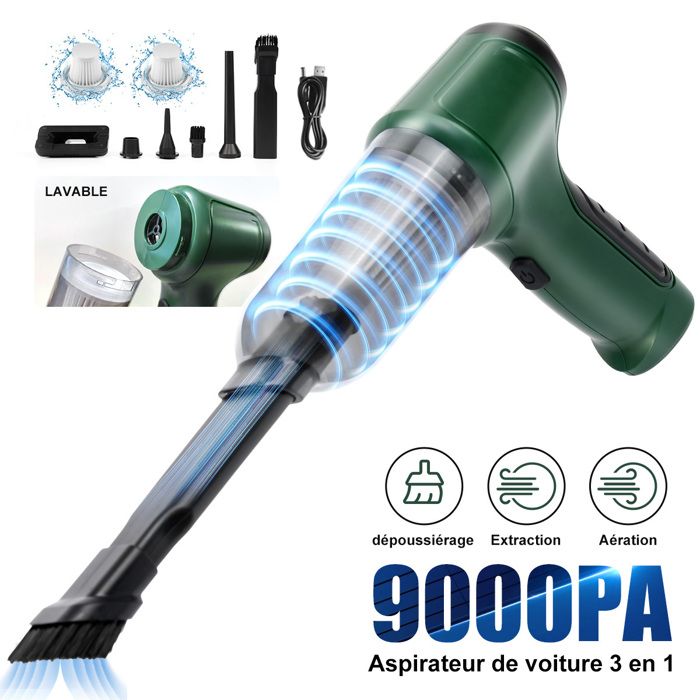 Aspirateur à Main Sans Fil CleanPowerPro 2-en-1 Pour Voiture, Maison, Bureau