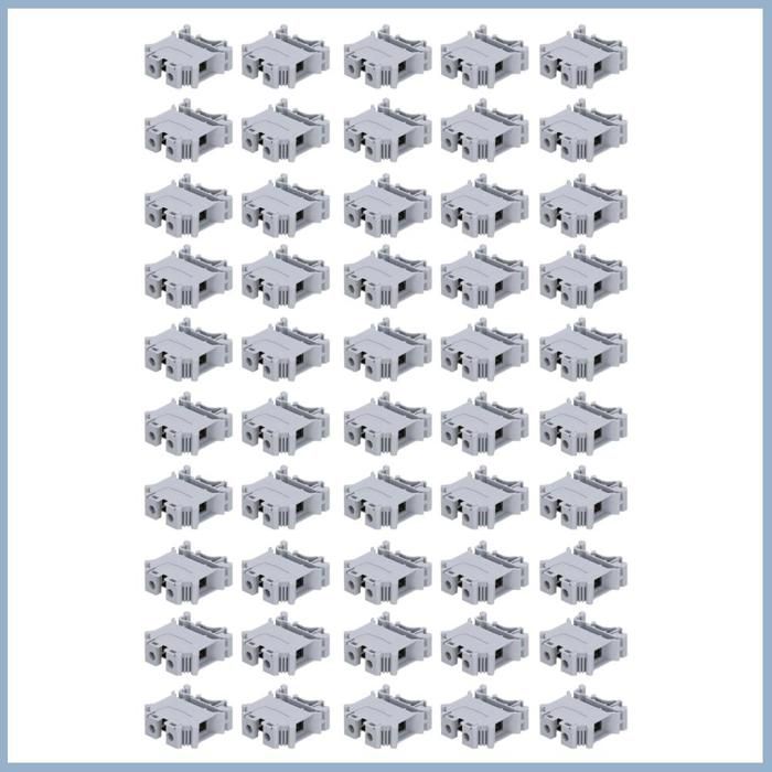 Borniers Sur Rail DIN ST 2,5N, Kit De Bornes De Traversée Borniers Sur