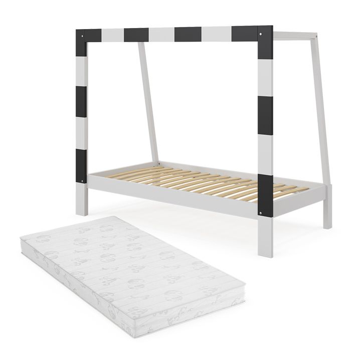 Lit denfant Football goal 80x160 cm avec matelas Blanc Vitalispa 50217 Lit denfant Football goal 80x160 cm avec matelas Blanc Vitalispa 50217