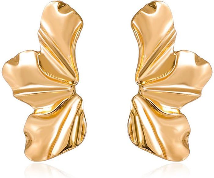 Boucles D'oreilles Pendantes 81stgeneration Laiton Argenté Gemme Fleur Tribales - Neuf Avec étiquettes