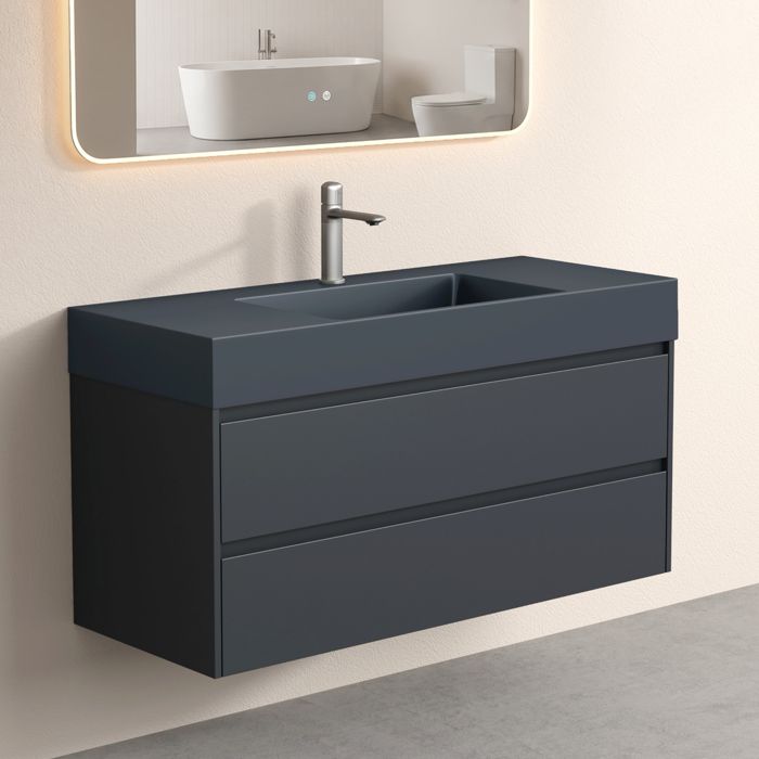 Meuble de salle de bain blanc double vasque DOLCE VITA B, meuble de SDB Meuble de salle de bain blanc double vasque DOLCE VITA B, meuble de SDB