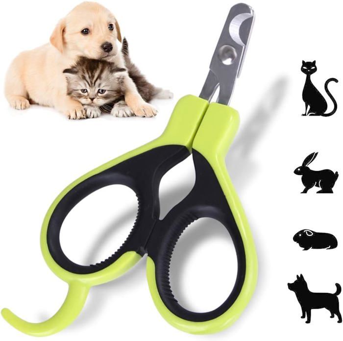 Coupe-griffes pour animaux de compagnie Coupe-griffes pour lapin chiot chaton petit chien Aiguisé sûr anti-rayures vert