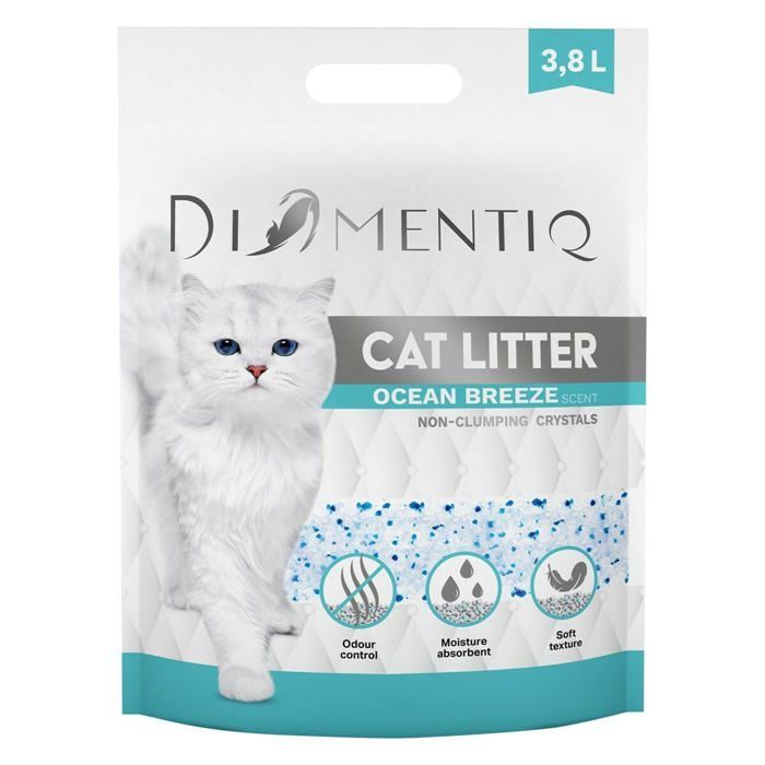 Litière pour Chats - Diamentiq - Arena Ocean Breeze - 38 L - Multicolore