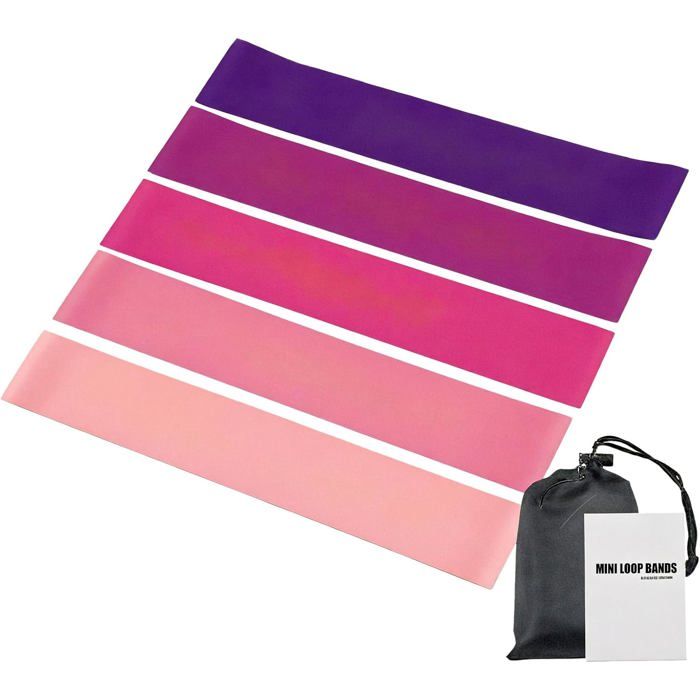 élastique Musculation Bandes Elastiques Musculation 5 Pièces Resistance Band De Diverses Difficultés Bande Résistance Fitness Pour Le Fitness Pilates Yo - Sport Elastique Sport Fitness Musculation