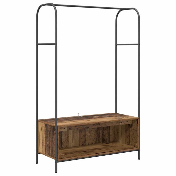 Porte-vêtements moderne - vidaXL - 100x44x160 cm - Bois dingénierie - Vieux Bois - Capacité 100 kg