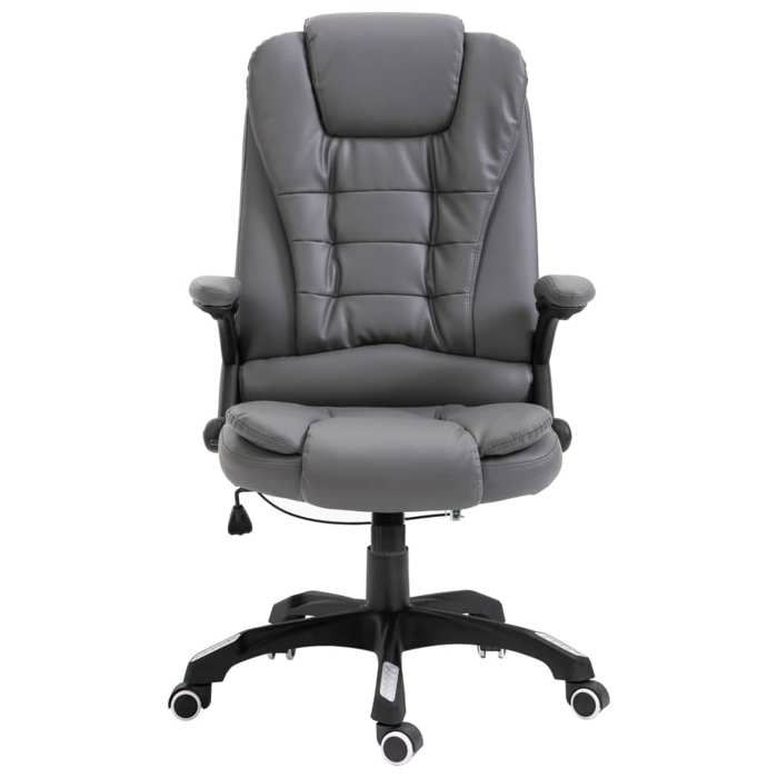 SALE 2026Chaise de travail/À Domicile Anthracite - Chaise de bureau Anthracite Similicuir 68x71x(110 - 119)cm 18.15 Kg 143115