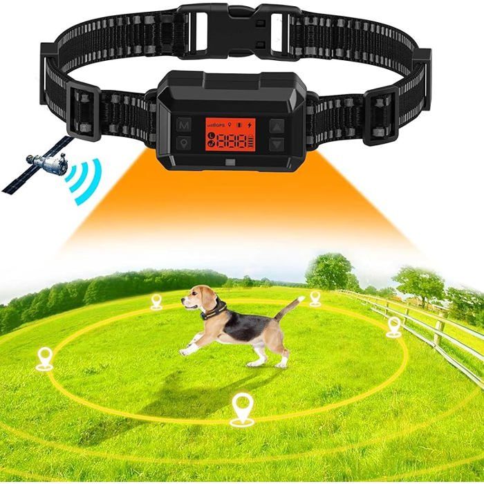 Meilleurs prix pour Clôture Anti-Fugue sans Fil GPS pour Chien Extérieur Amélioré IPX7 Étanche Électrique Système Clôture Collie COLLIER ANTI-ABOIEMENT