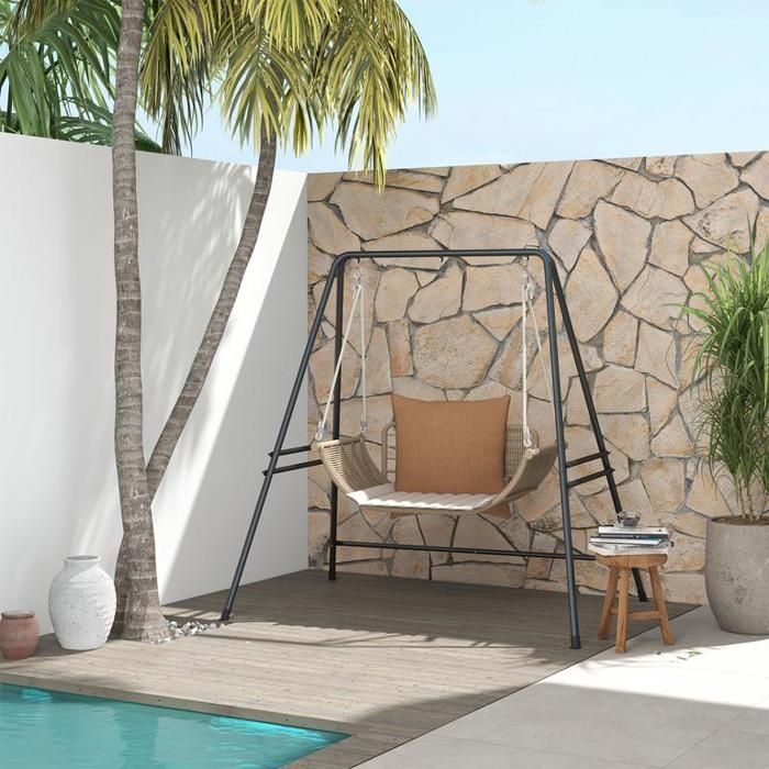 Structure en acier pour fauteuil suspendu, 178 x 143 x 180 cm, charge ...