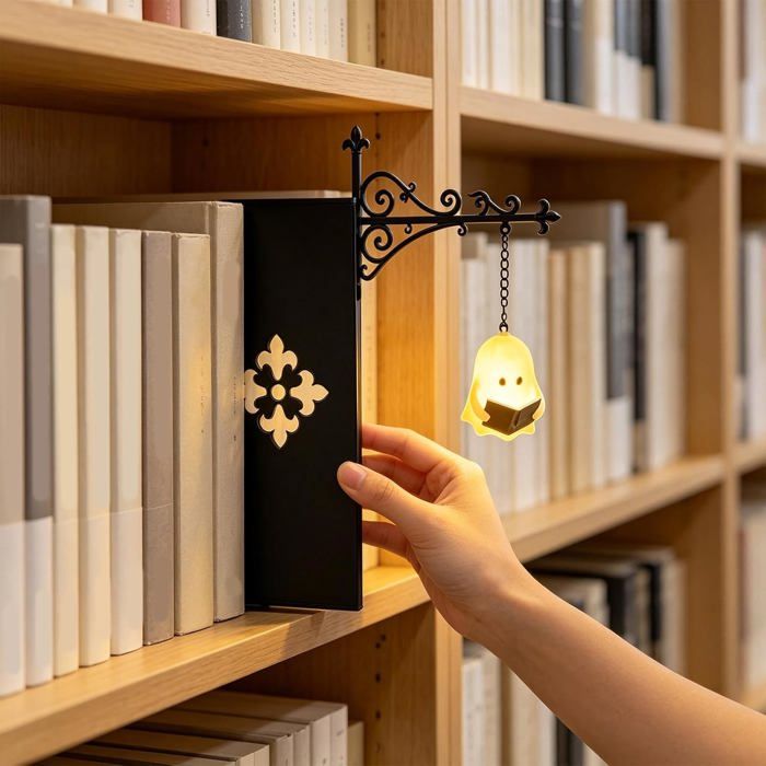 Lanterne De Bibliothèque Décorative Vintage Pour Bibliothèque - Lampe DÉtagère Pour Les Vers De Bibliothèque