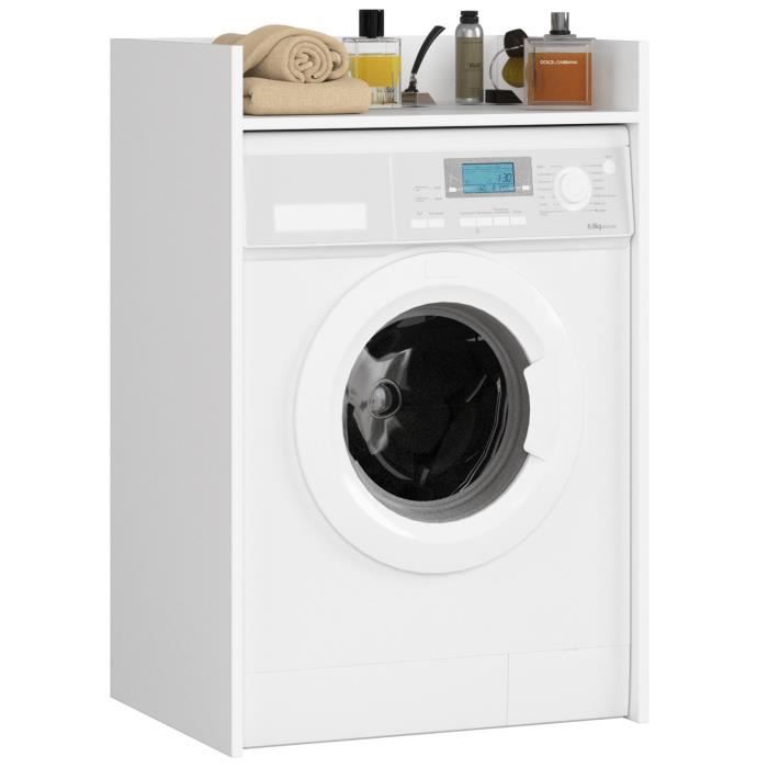 Meuble pour lave-linge AKORD FIN Blanche 64 cm 1 étagère 64x50x98 cm Meuble pour lave-linge AKORD FIN Blanche 64 cm 1 étagère 64x50x98 cm