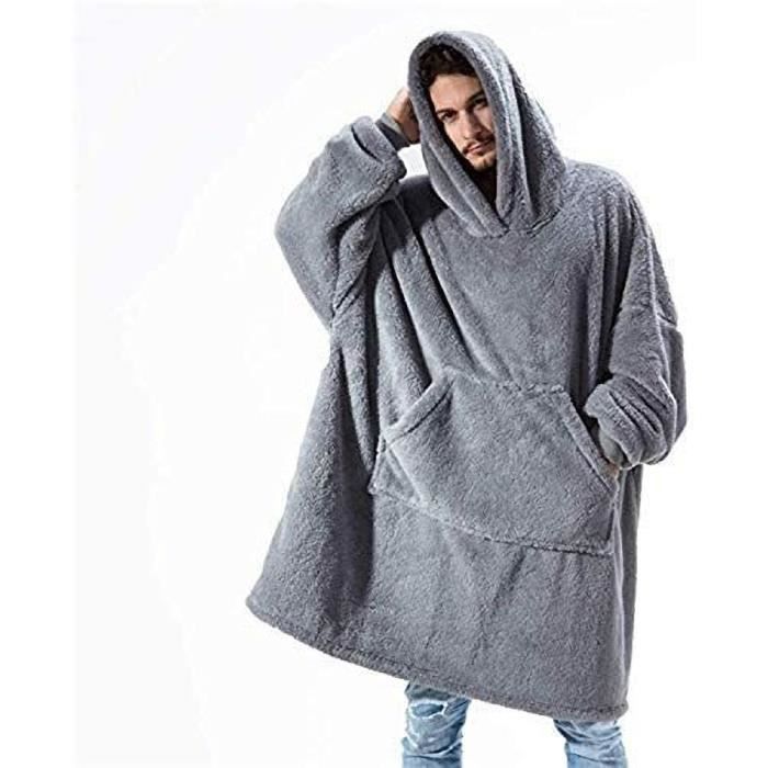 Pull Plaid Sweat a Capuche Super Douce pour Femme Homme Sweat Plaid Surdimensionnee et Chaude Flannel couleurs multiples Cdiscount Maison