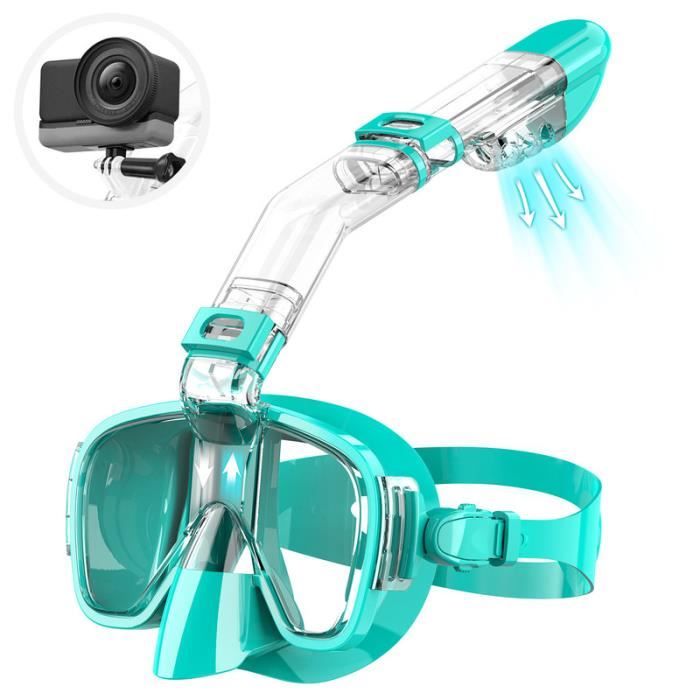 DKDDSSS Masque De Plongée Enfant - Vision Panoramique 180° Avec Bouchons D'oreilles Et Pince-nez